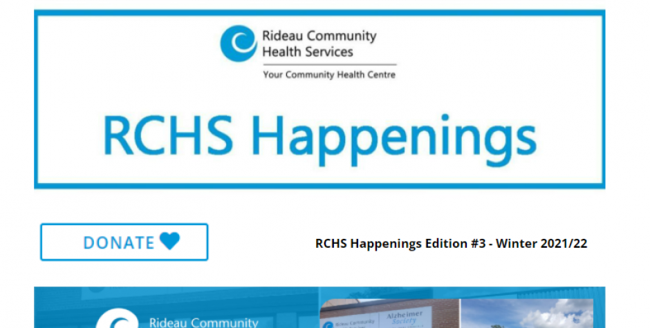 RCHS Happenings Community Newsletter Edition #3 - Winter 2021-22